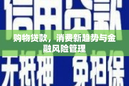 永川购物贷款，消费新趋势与金融风险管理