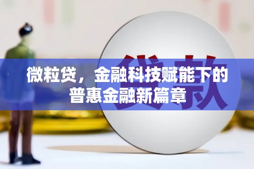 永川微粒贷，金融科技赋能下的普惠金融新篇章
