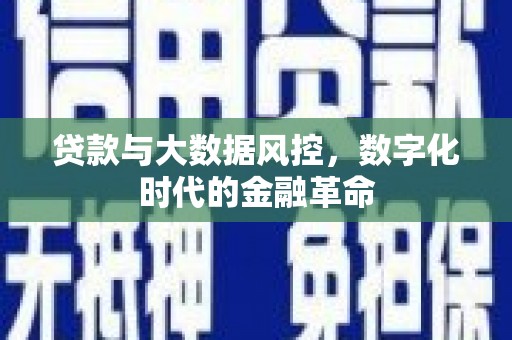 永川贷款与大数据风控，数字化时代的金融革命