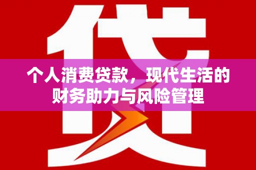 永川个人消费贷款，现代生活的财务助力与风险管理