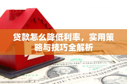 永川贷款怎么降低利率，实用策略与技巧全解析
