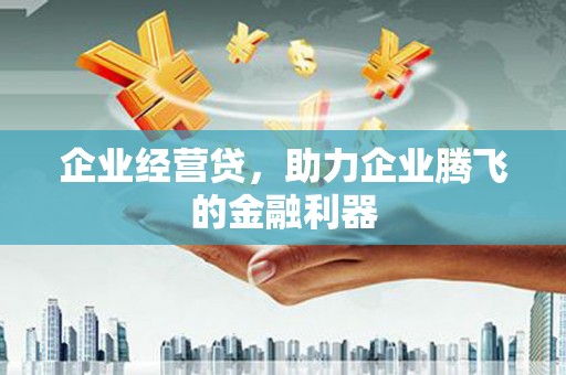 永川企业经营贷，助力企业腾飞的金融利器