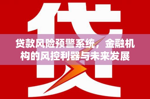 永川贷款风险预警系统，金融机构的风控利器与未来发展