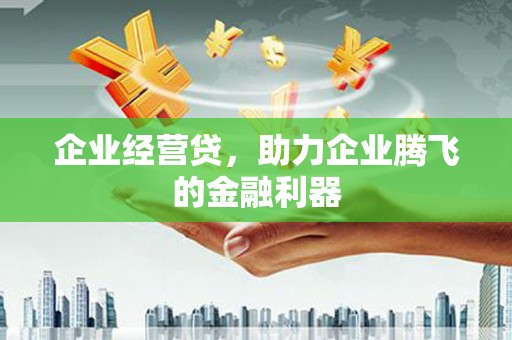 永川企业经营贷，助力企业腾飞的金融利器