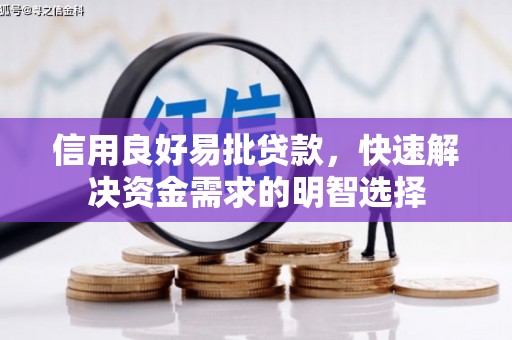 永川信用良好易批贷款，快速解决资金需求的明智选择