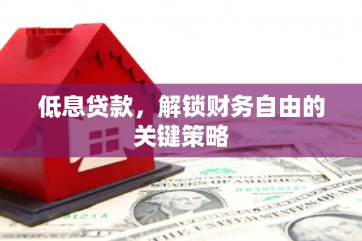 永川低息贷款，解锁财务自由的关键策略