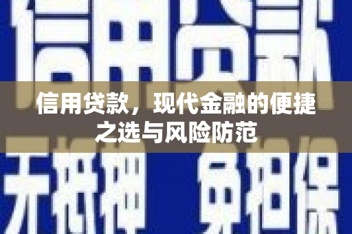 永川信用贷款，现代金融的便捷之选与风险防范