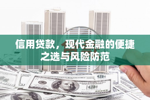 永川信用贷款，现代金融的便捷之选与风险防范