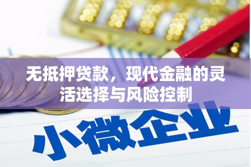 永川无抵押贷款，现代金融的灵活选择与风险控制