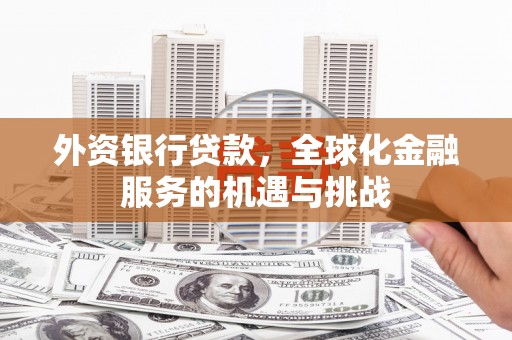 永川外资银行贷款，全球化金融服务的机遇与挑战