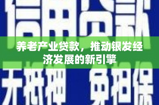 永川养老产业贷款，推动银发经济发展的新引擎