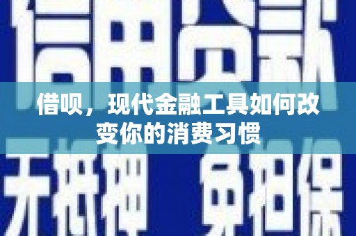永川借呗，现代金融工具如何改变你的消费习惯