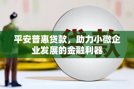 永川平安普惠贷款，助力小微企业发展的金融利器