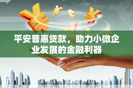 永川平安普惠贷款，助力小微企业发展的金融利器