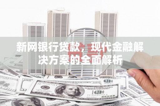 永川新网银行贷款，现代金融解决方案的全面解析