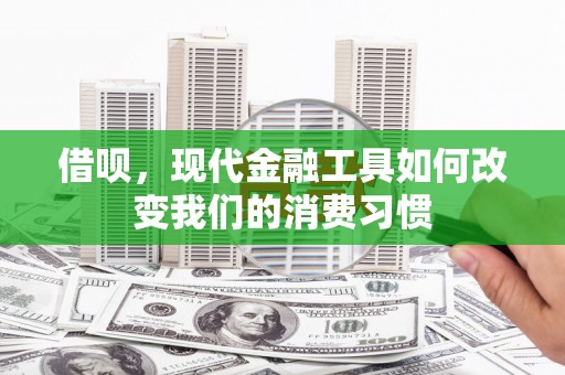 永川借呗，现代金融工具如何改变我们的消费习惯