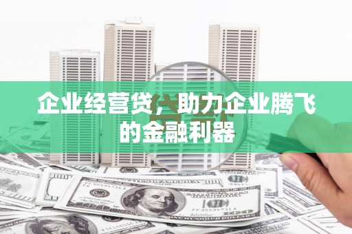 永川企业经营贷，助力企业腾飞的金融利器