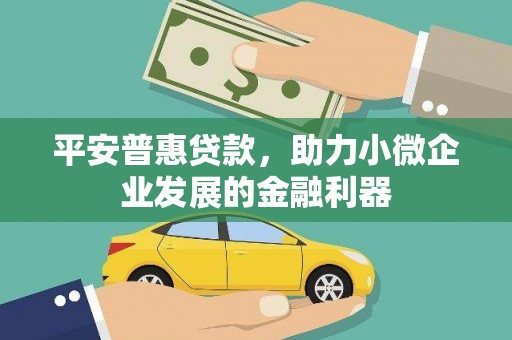 永川平安普惠贷款，助力小微企业发展的金融利器