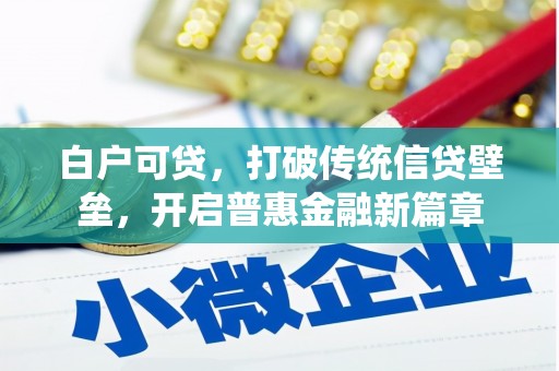 永川白户可贷，打破传统信贷壁垒，开启普惠金融新篇章