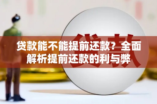 永川贷款能不能提前还款？全面解析提前还款的利与弊