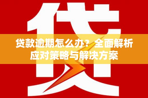 永川贷款逾期怎么办？全面解析应对策略与解决方案