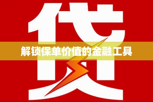 永川解锁保单价值的金融工具
